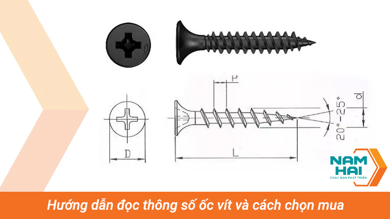 Hướng dẫn đọc thông số ốc vít