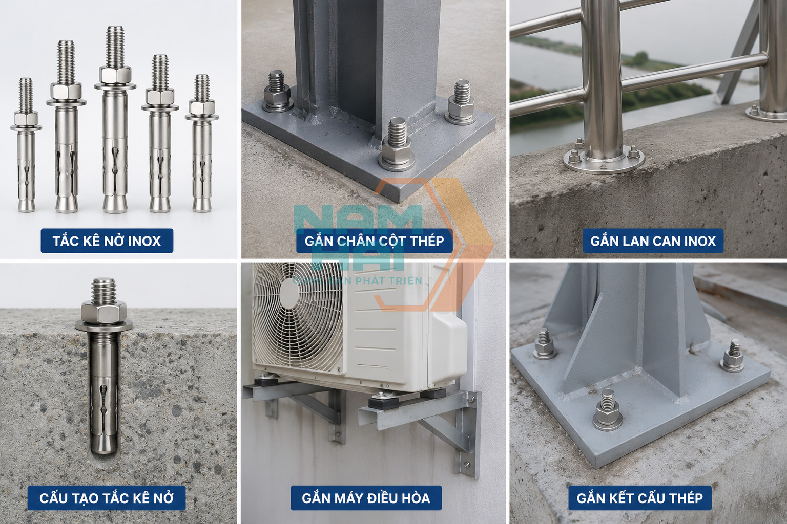 công dụng của tắc kê nở inox