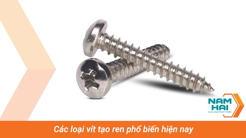 Các loại vít tạo ren phổ biến hiện nay