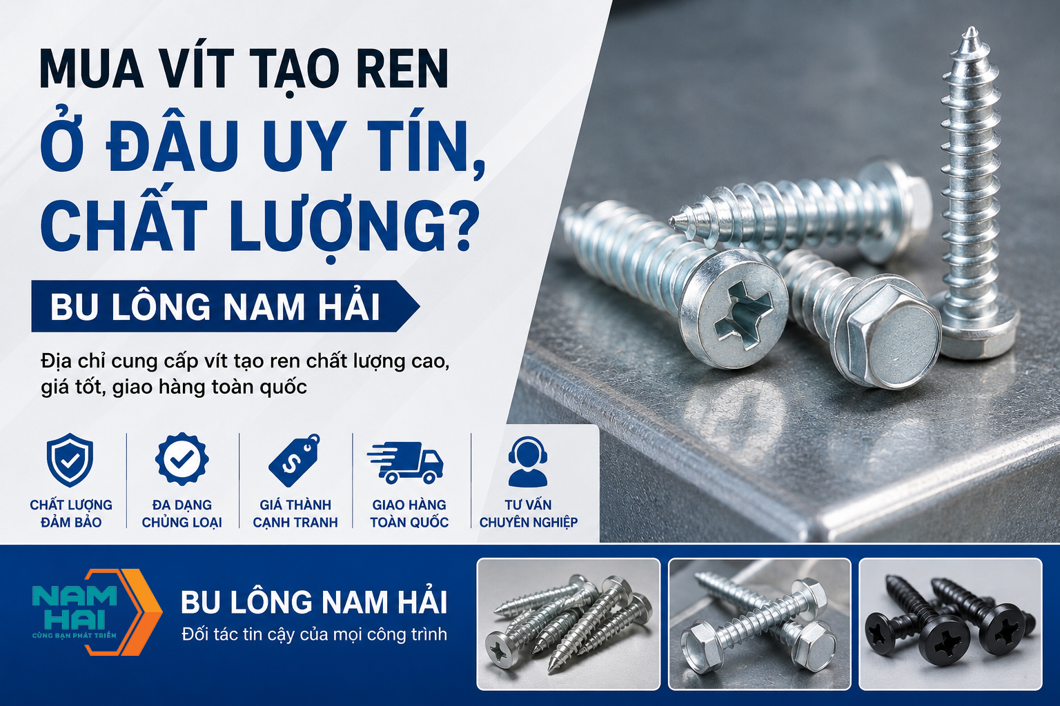 Mua vít tạo ren ở đâu uy tín chất lượng?