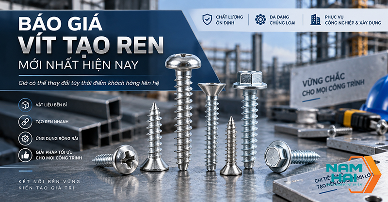 Báo giá vít tạo ren mới nhất