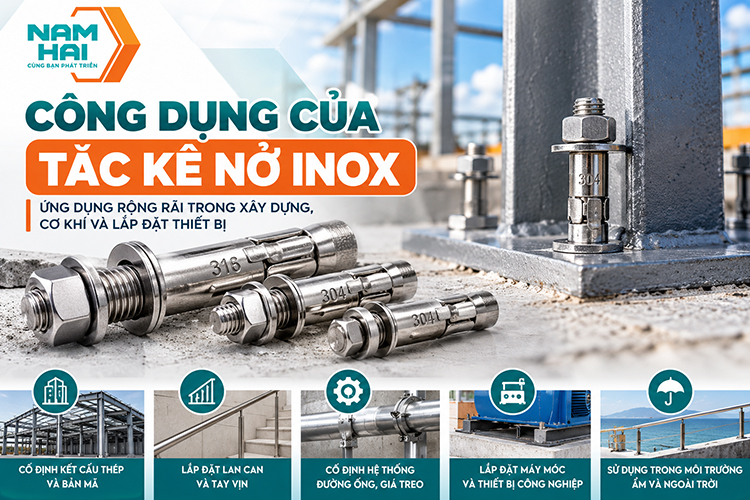 Công dụng của tắc kê nở inox
