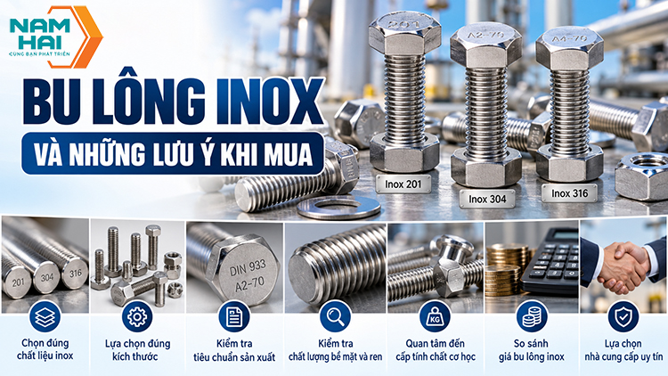 sai lầm thường gặp khi mua bu lông inox